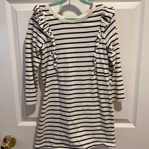 girls Tea brand casual navy striped play dress